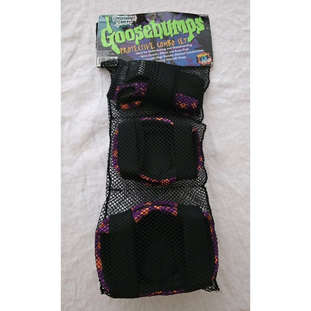Vintage 1990s GOOSEBUMPS Sport Skateboard Pads Set R.L. Stine New Sealed Rare - Picture 6 of 10
